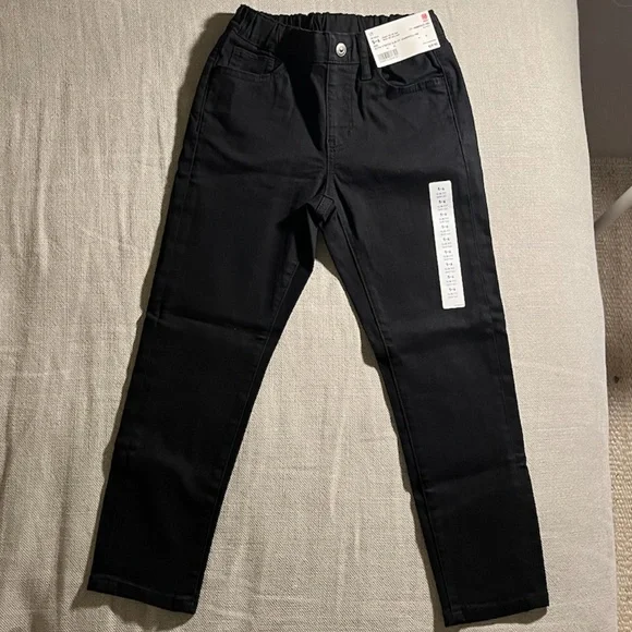 NWT Kids Uniqlo Ultra Stretch Pull-On Slim-Fit Jeans - Picture 6 of 7